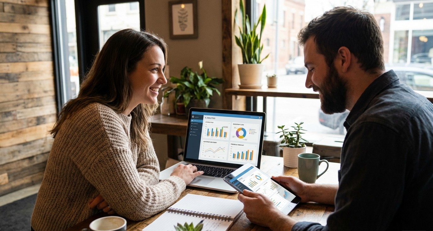 Content creators using AI tools to draft, edit, and plan digital content